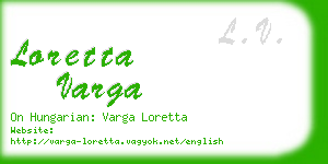 loretta varga business card